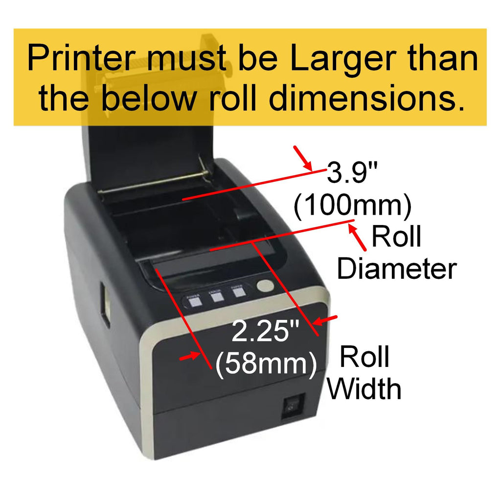 [24 Rolls] 58mm X 80m Sticky Linerless Thermal Label Rolls, Removable Adhesive