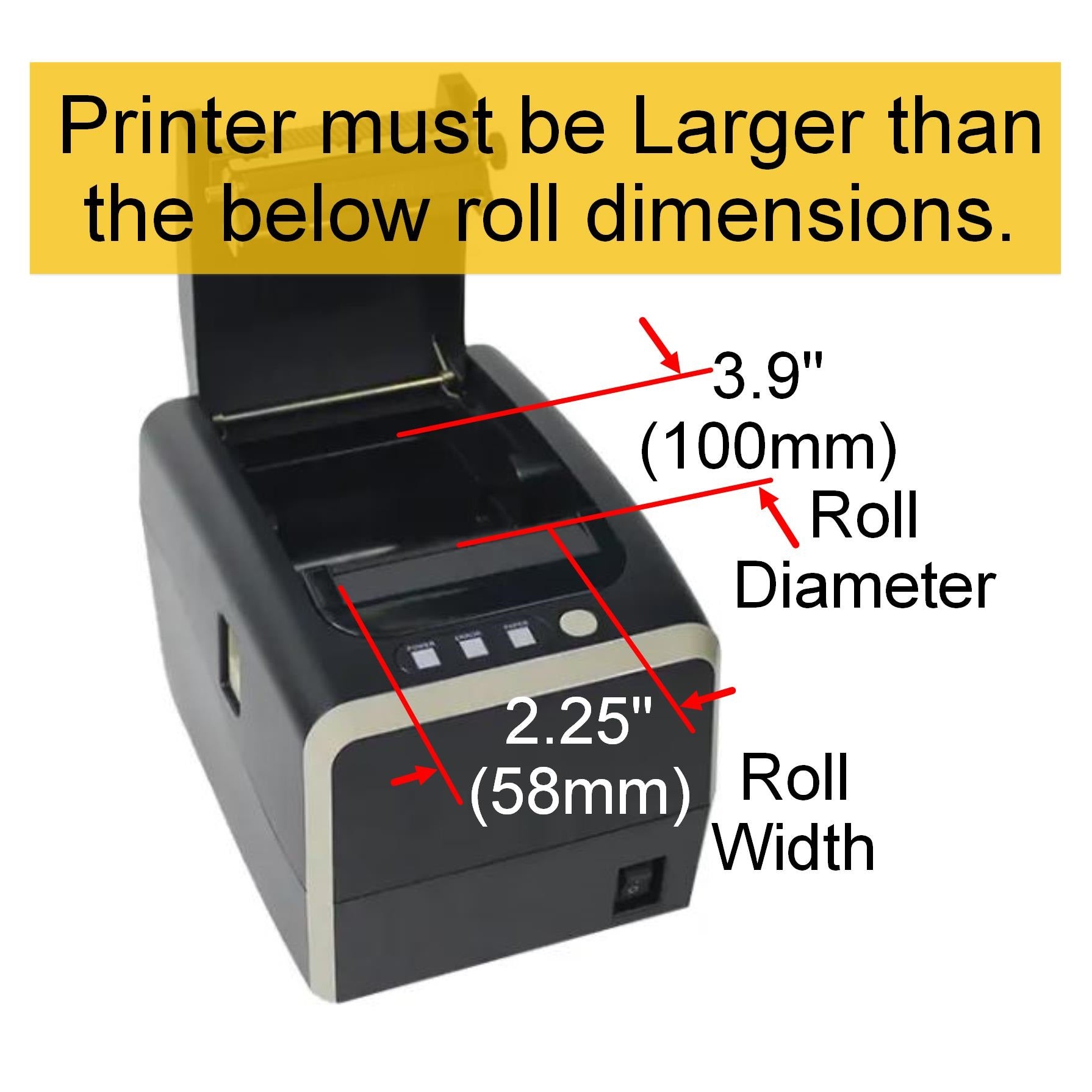 [24 Rolls] 58mm X 80m Sticky Linerless Thermal Label Rolls, Removable Adhesive