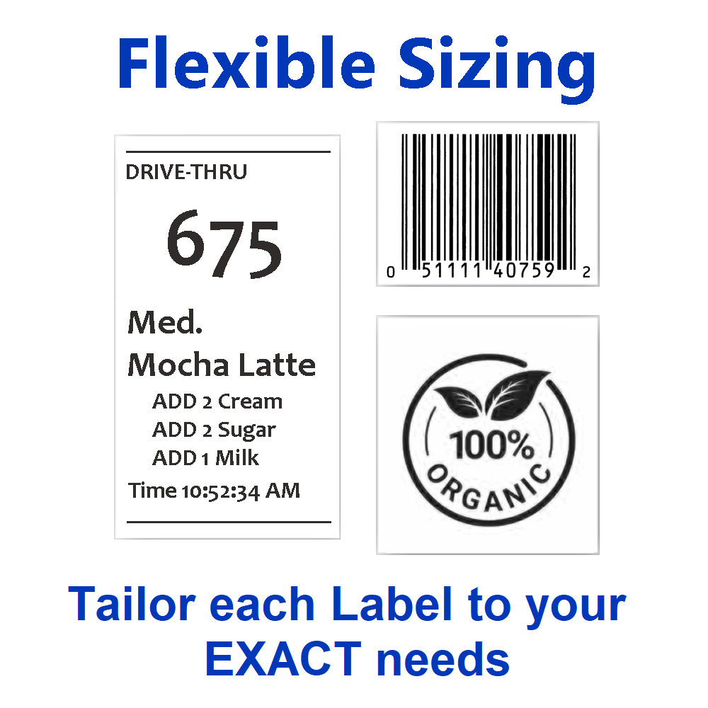 [24 Rolls] 80mm X 52m Sticky Linerless Thermal Label Rolls, Removable Adhesive