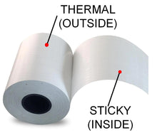 Load image into Gallery viewer, 3-1/8&quot; x 160&#39; (80mm X 49m) POS Sticky Thermal Label Rolls, Removable Adhesive, 50 Rolls
