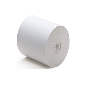 3" X 165' White 1-Ply Bond Receipt Roll Paper (50 Rolls) Canada by Papertec