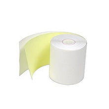 Load image into Gallery viewer, 3&quot; X 90&#39; White/Yellow 2-Ply Carbonless Paper Rolls (50 Rolls) Canada by Papertec
